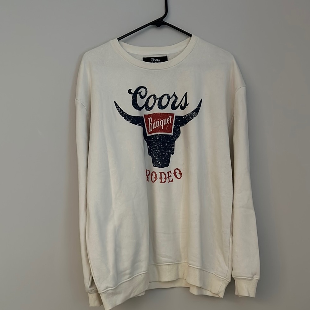 Coors Banquet White Crewneck
